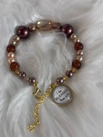 I Am Blessed Charm Bracelet