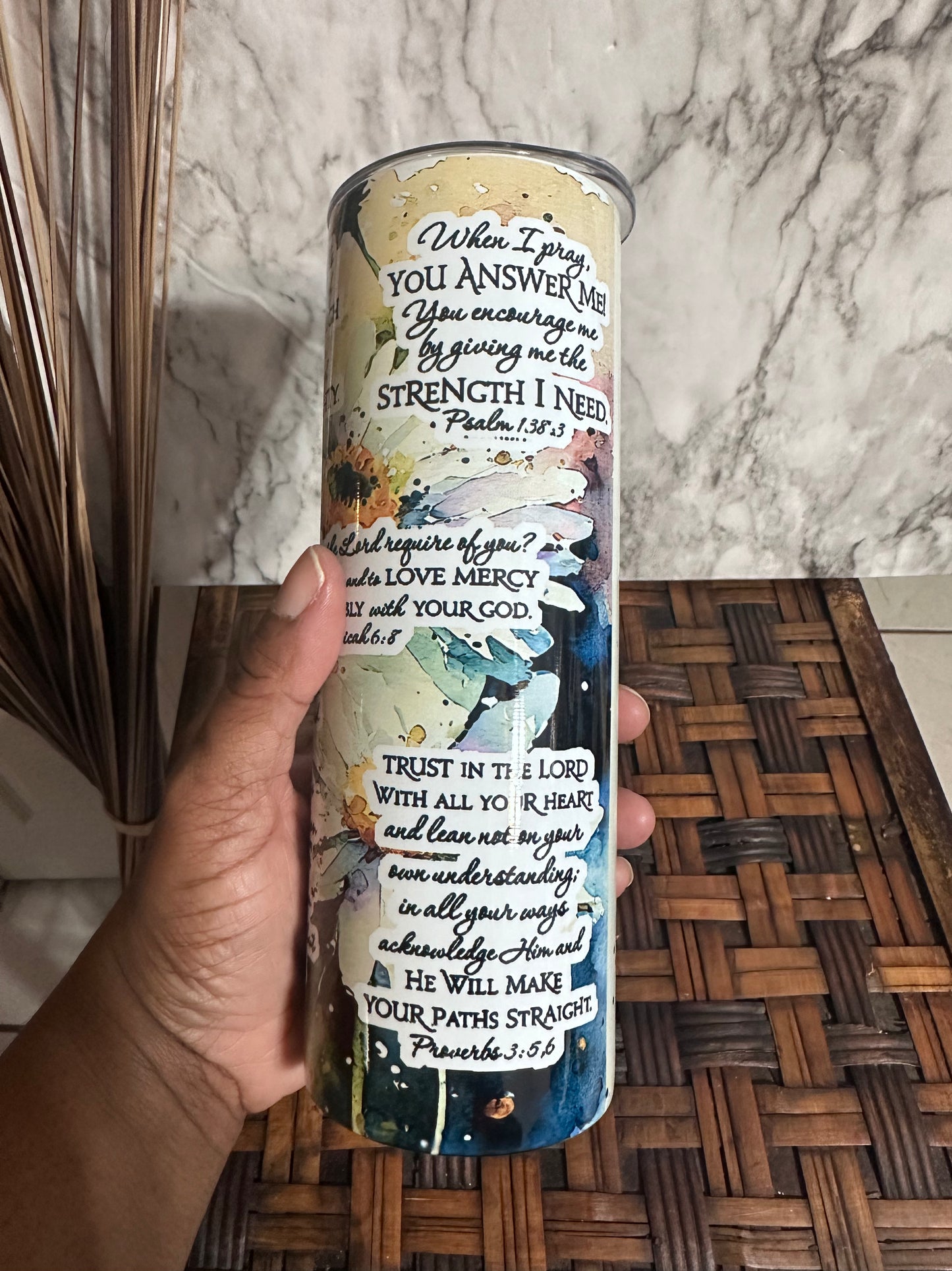 Bible Verses Tumbler Cups