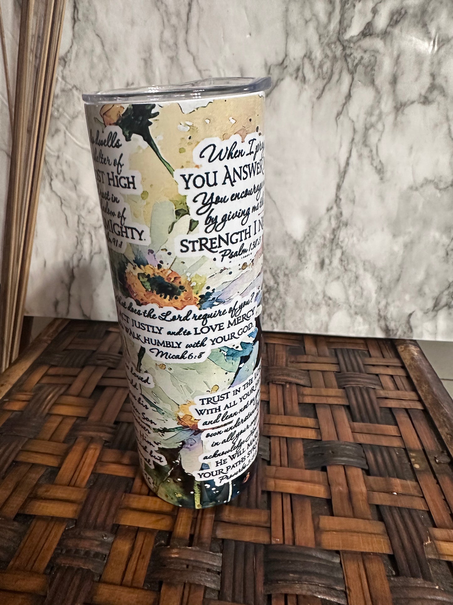 Bible Verses Tumbler Cups