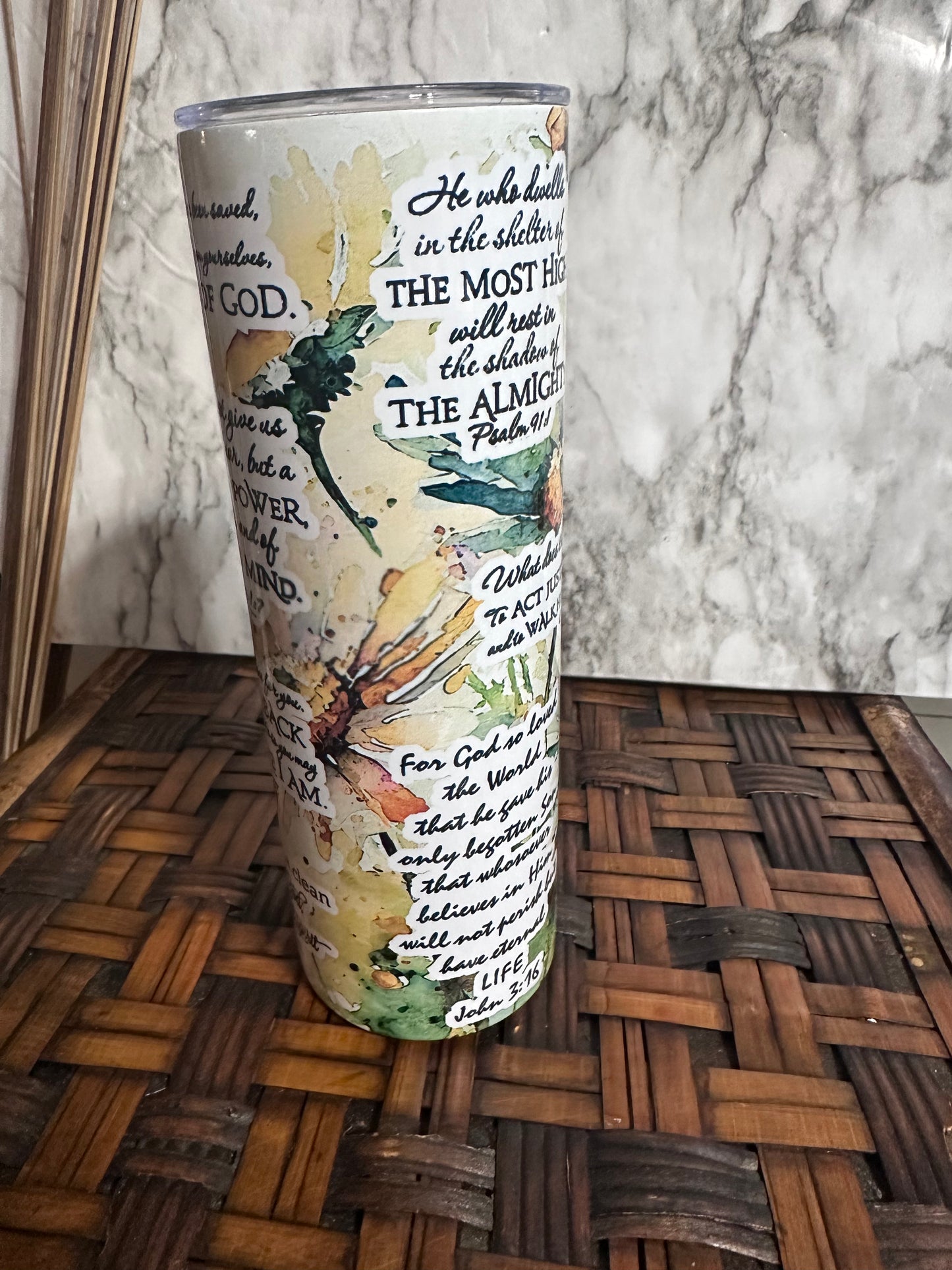 Bible Verses Tumbler Cups