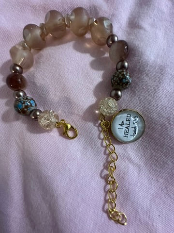 I Am Healed Charm Bracelet