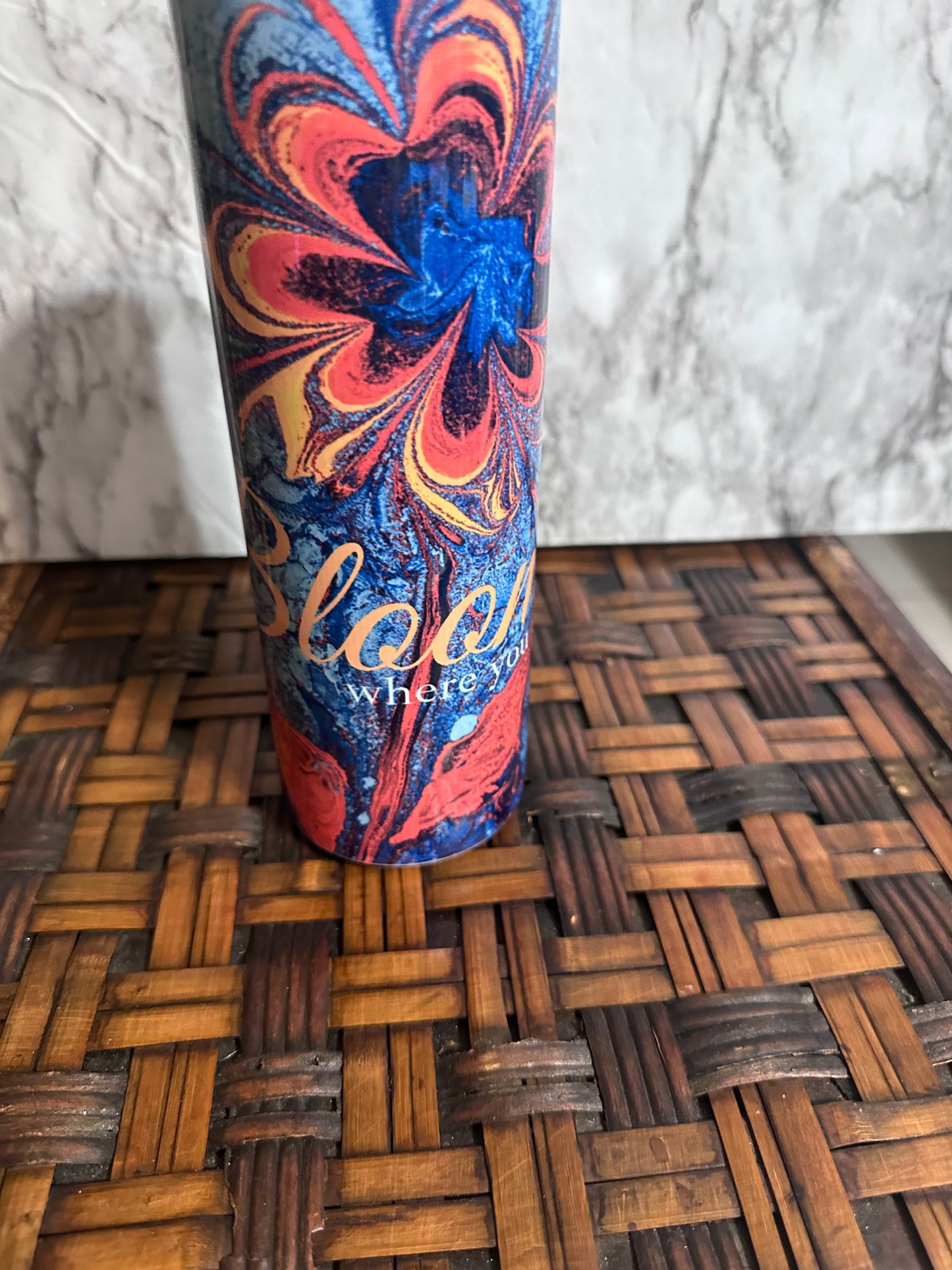 Bloom… Abstract Flower Tumbler Cups