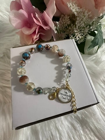 I Am Treasured Charm Bracelet