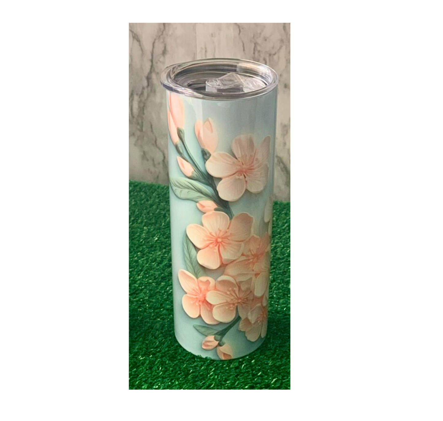 3D Floral Tumbler Cups