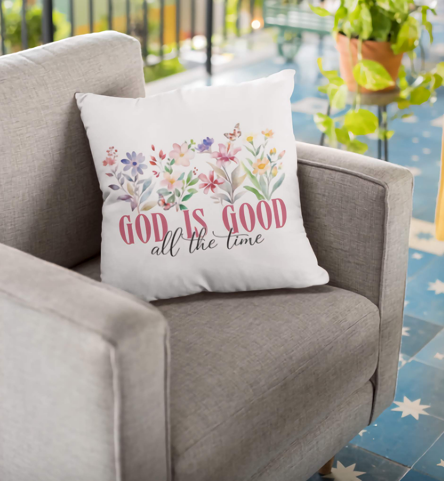 "GOD IS GOOD..." Pocket Pillow