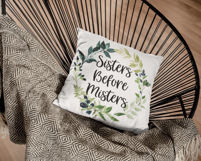 Sisters … best friends pillow