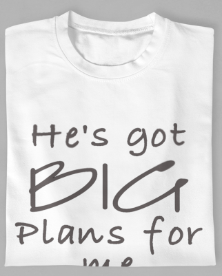 Men's Printed T Shirt | Big Plans T-Shirt | Expressions of GRACE Co.
