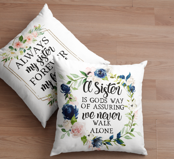 Sisters … best friends pillow