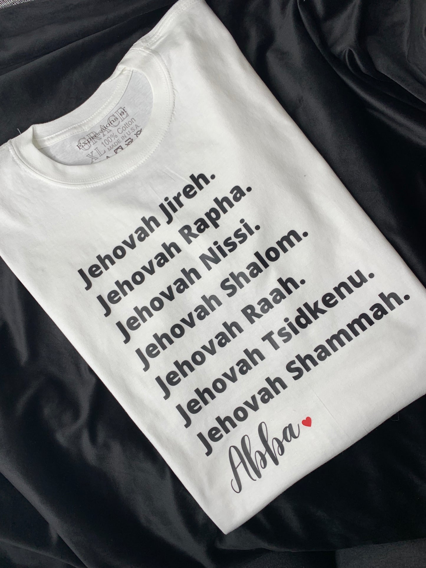 Short Sleeve T-Shirt | Abba Printed T-Shirt | Expressions of GRACE Co.