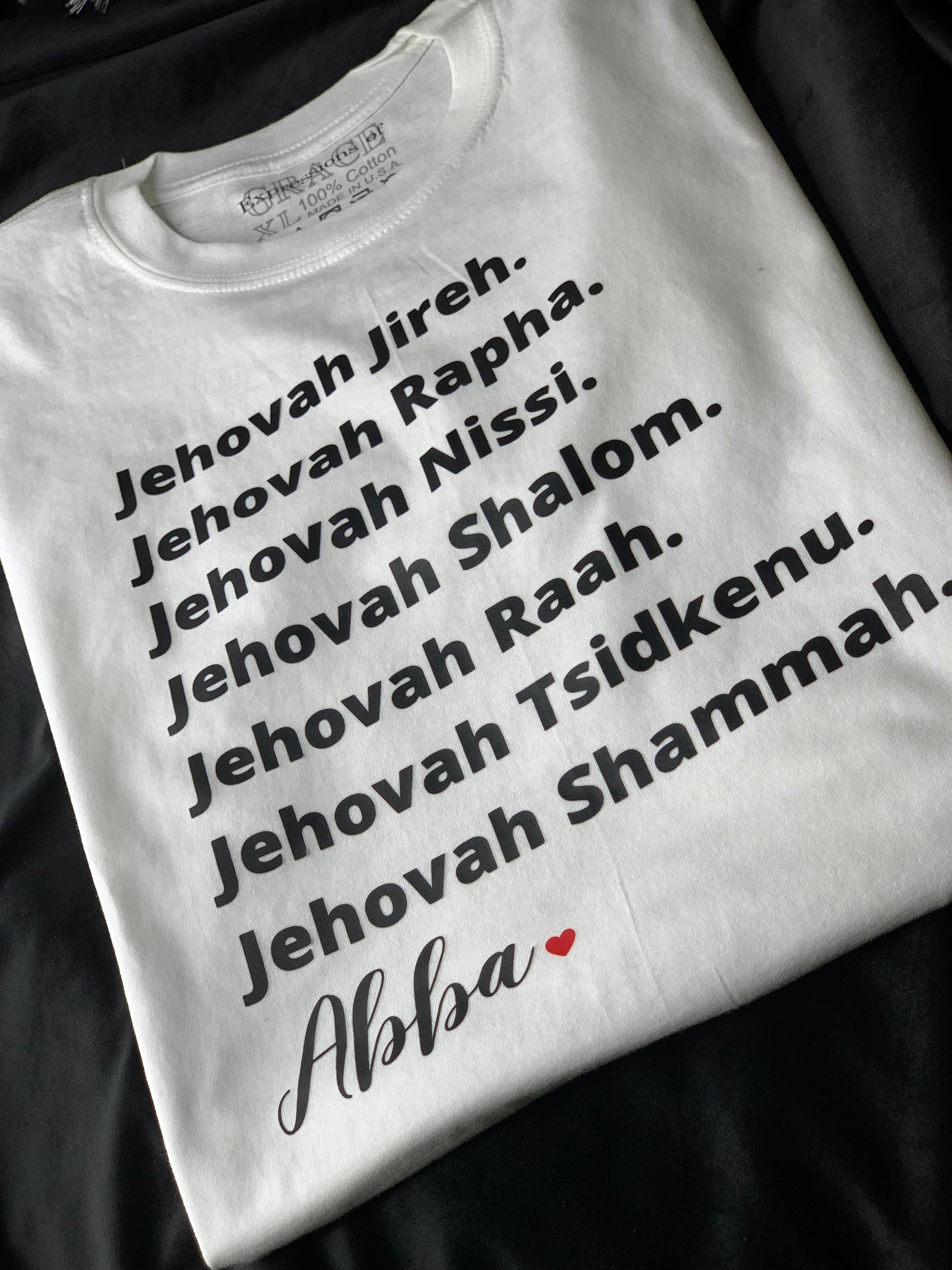 Short Sleeve T-Shirt | Abba Printed T-Shirt | Expressions of GRACE Co.