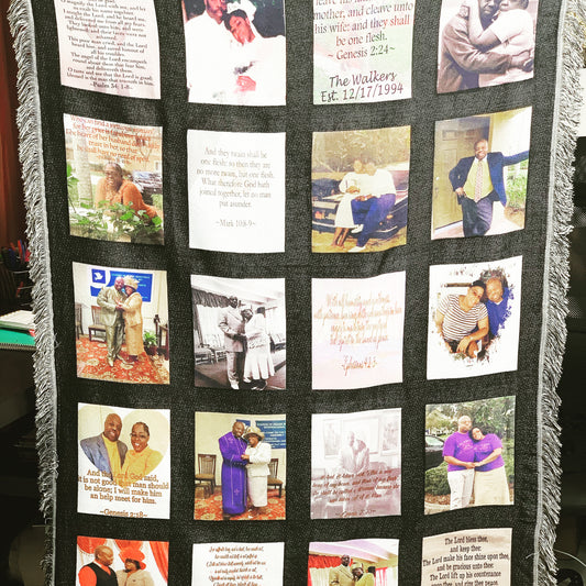 Custom Photo Blanket | 20 Panel Blanket | Expressions of GRACE Co.