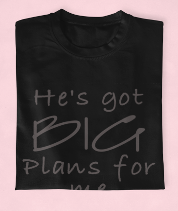 Men's Printed T Shirt | Big Plans T-Shirt | Expressions of GRACE Co.