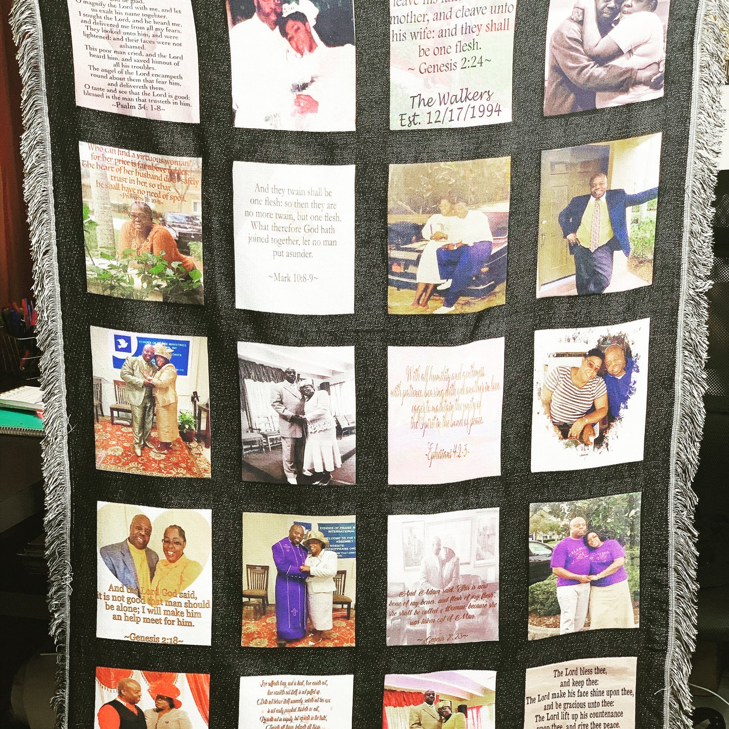 Custom Photo Blanket | 20 Panel Blanket | Expressions of GRACE Co.